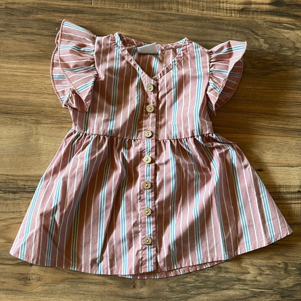 Baby Girl Western Button Up Dress